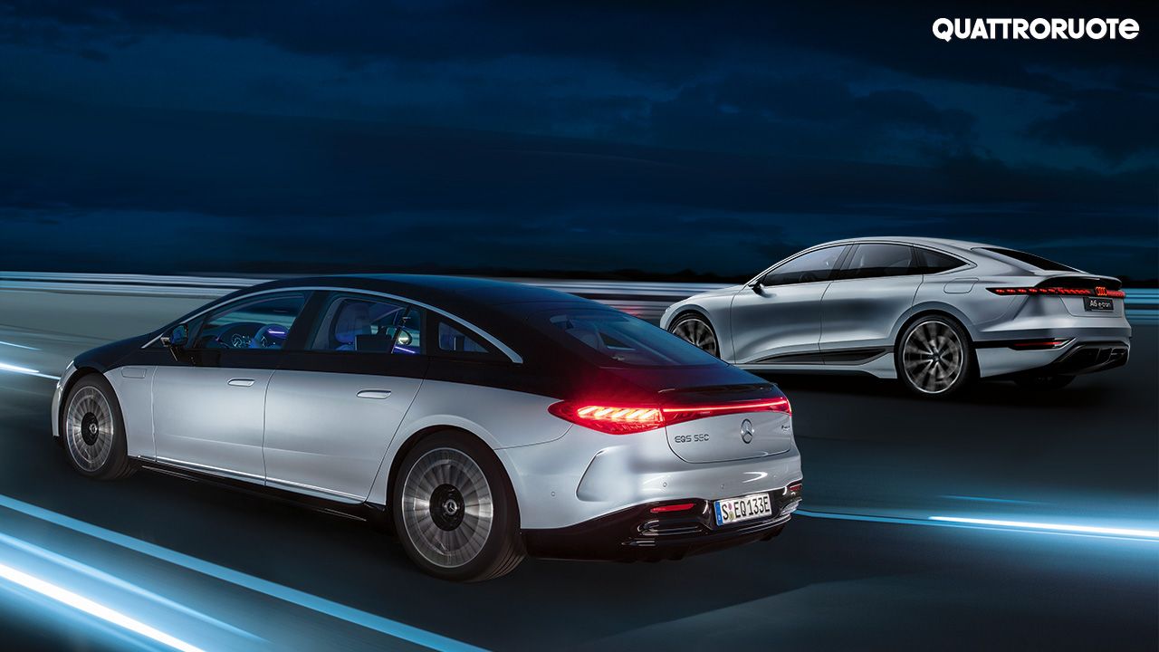 Mercedes-Benz EQS & Audi A6 e-tron Concept: First Impressions